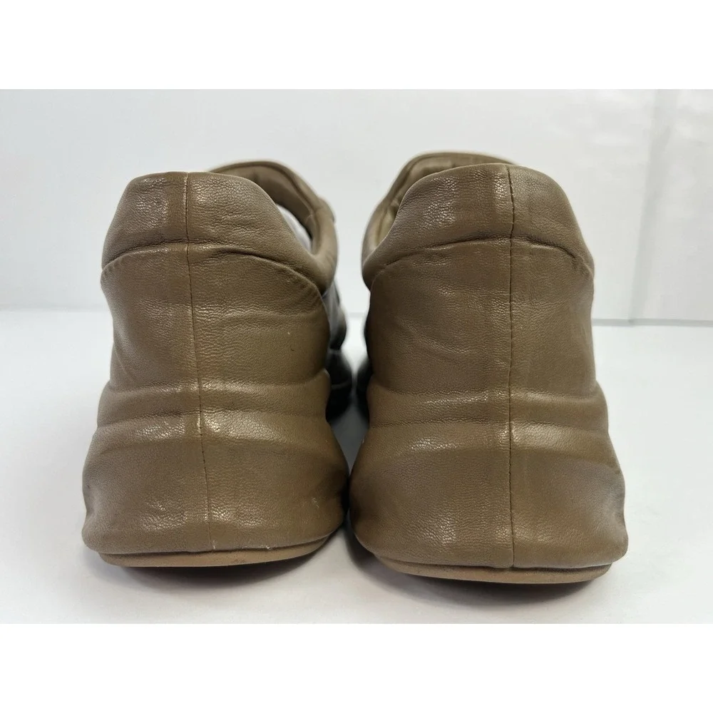 Tory Burch Good Luck X-ray Trainer Leather Brown Size 7.5M - MSRP: $398